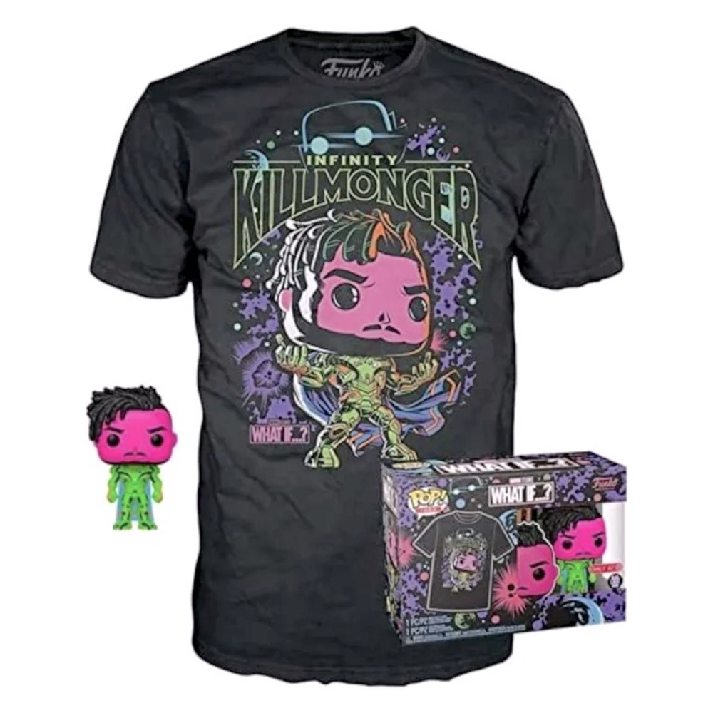 Funko Pop Tee Marvel Studios What If...? Killmonger Vinyl Figure & Shirt, 2XL